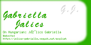 gabriella jalics business card